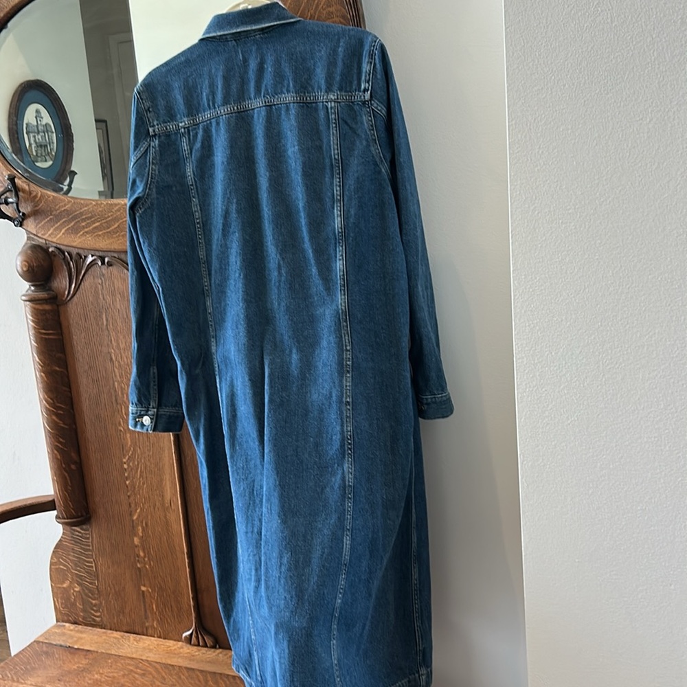 Gap 1969 collection denim dress or coat. Length 42” Width 19” Like new - Picture 6 of 6